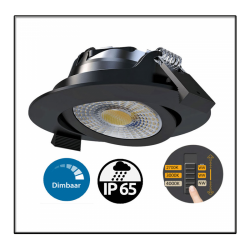 BADKAMER LED INBOUWSPOT 6W IP65 - 8264-badkamer led inbouwspot 6w ip65 cct