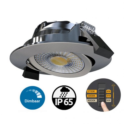 8264-badkamer led inbouwspot 6w ip65 cct 