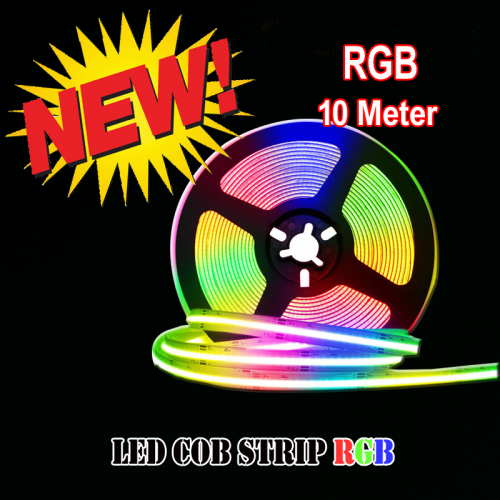 COB LEDSTRIP 24V IP65 10M RGB - 10020-cob rgb-10meter ip65
