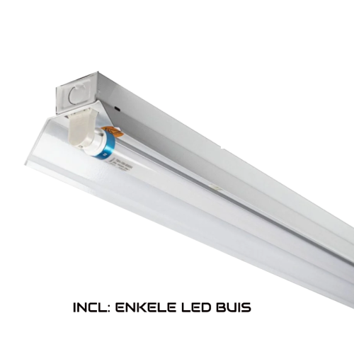 Led TL Armatuur Refector  1x22 watt 1.5m incl 1 Buis  - 10166-led armatuur reflector 1 buis 